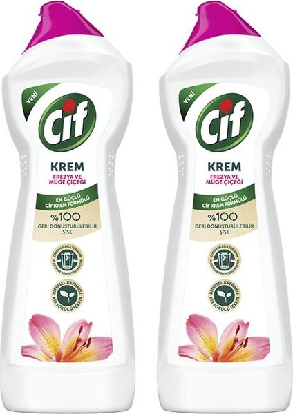 Krem Temizleyici Frezya ve Müge Çiçeği 750 ml X2
