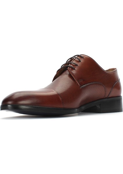 Erkek Taba Bağcıklı Deri Klasik Ayakkabı fırsatları