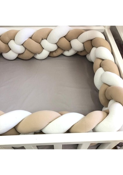 Guldesıgnstore 4 Lü Model Örgü Koruma Beyaz-Bej fiyatları