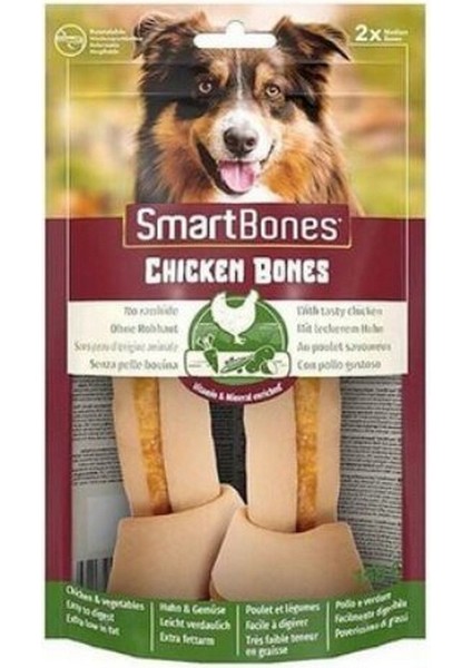 Smart Bones Smartbones 13 cm Tavuklu Düğüm Kemik Medium Köpek Ödülü 2'li