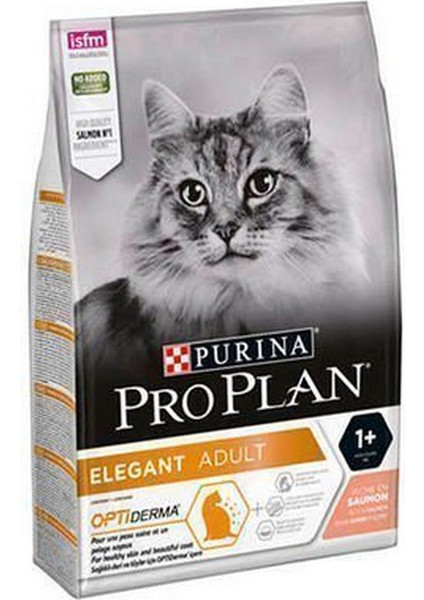 Pro Plan Derma Plus (Elegant Adult) Tüy Yumaği Kontrolü Somonlu Kedi Mamasi 1,5 kg