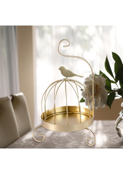 Modern Brülör Bobin Tutucu Bahçe Otel Kampı Golden Retro Bird Için Pas Yalıtımlı Demir