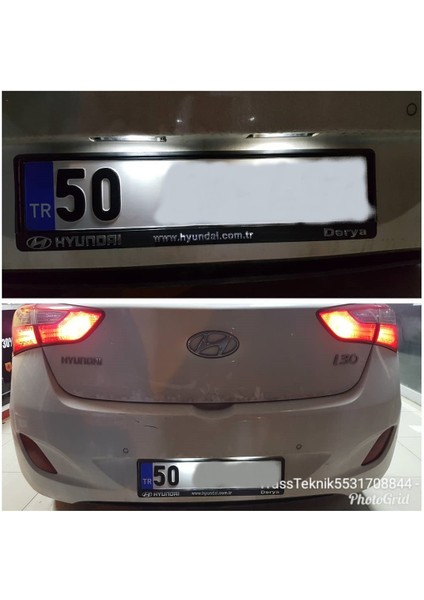 Hyundai I30 08-12 Uyumlu LED Plaka Aydınlatma Ampulü Beyaz