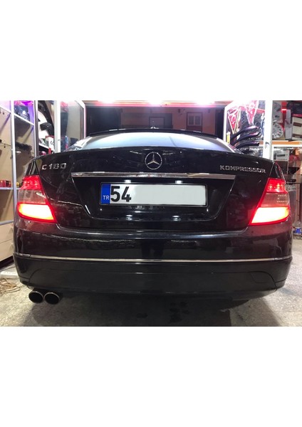 Oto h.i.t. Mercedes C180 W204 Kasa Uyumlu LED Plaka Aydınlatma Ampulü Beyaz