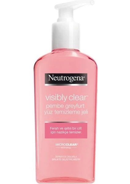 Neutrogena Pembe Greyfurt Canlandirici Yüz Temizleme Jeli 200 ml