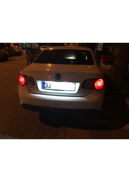 Oto h.i.t. Volkswagen Jetta Mk5 Uyumlu LED Plaka Aydınlatma Ampulü Beyaz