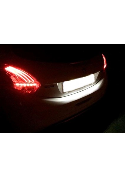 Peugeot 208 Uyumlu LED Plaka Aydınlatma Ampulü Beyaz