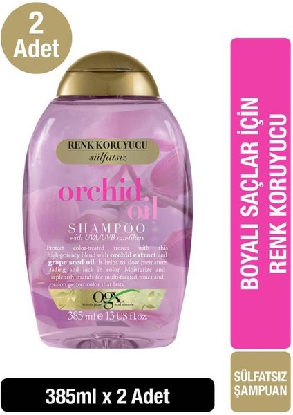 Orchid Oil Sülfatsız Şampuan 385 ml x2