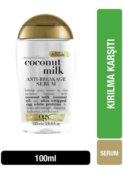 besleyici ve kirilma karşiti coconut milk sülfatsiz serum 100 ml