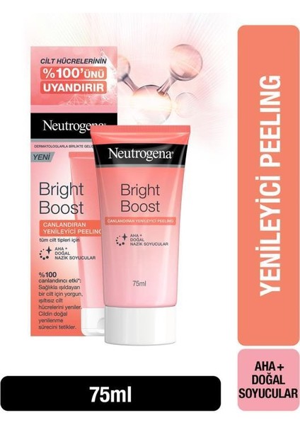 bright boost canlandiran işilti veren yenileyici peeling 75 ml