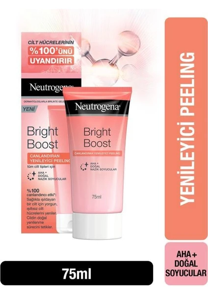 neutrogena bright boost canlandiran işilti veren yenileyici peeling 75 ml