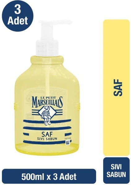 Le Petit Marseillais Saf Sıvı Sabun Zeytinyağı 500 ml x3