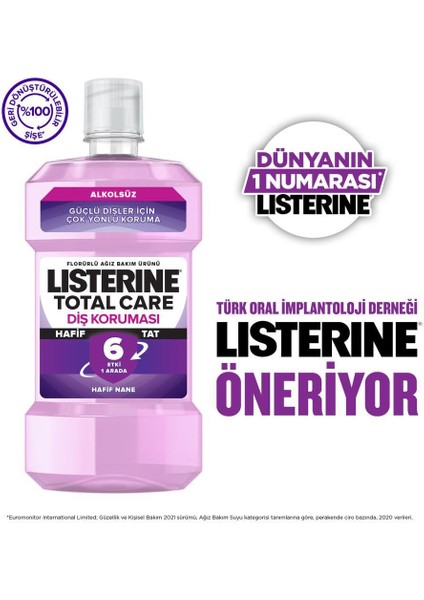 Total Care Hafif Tat Alkolsüz Ağız Bakım Suyu 250 Ml fırsatları