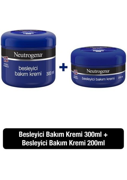 Norveç Formülü Besleyici Bakım Kremi 300 ml + Neutrogena Besleyici Bakım Kremi 200 ml