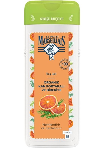 Le Petit Marseillais Organik Kan Portakalı ve Biberiye Duş Jeli 400 ml