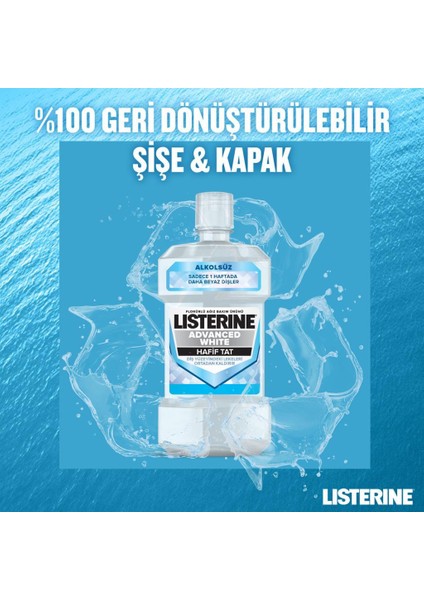 Advanced White Hafif Tat Alkolsüz Ağız Bakım Suyu 500 Ml x2