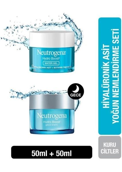 Hydro Boost Water Gel Nemlendirici 50 ml + Hydro Boost Water Gel Gece Kremi 50 ml