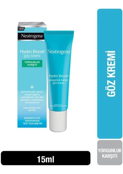 neutrogena hydro boost yorgunluk karşiti göz kremi 15 ml