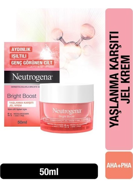 Bright Boost, Yaşlanma Karşiti Jel Krem, 50 ml