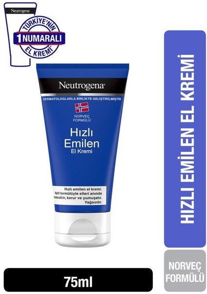 Hızlı Emilen El Kremi 75 ml