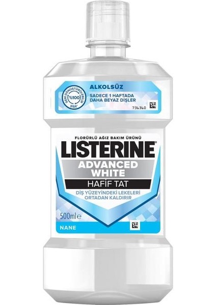 Advance White Hafif Tat Alkolsüz Ağız Bakım Suyu 500 ml x 3