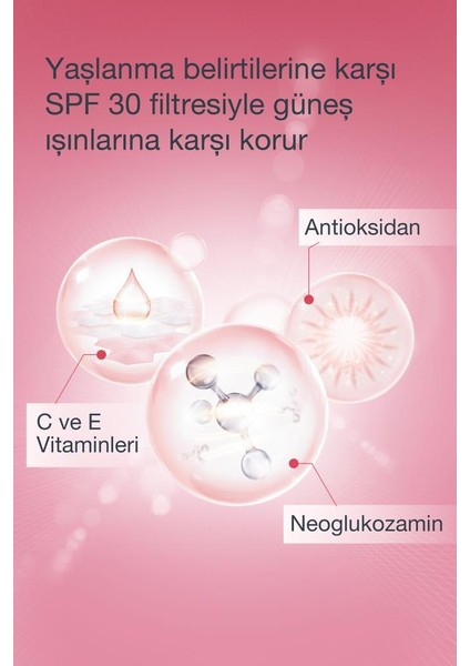 Neutrogena Bright Boost Spf 30 yüz güneş kremi içeren koruyucu Krem 50ml