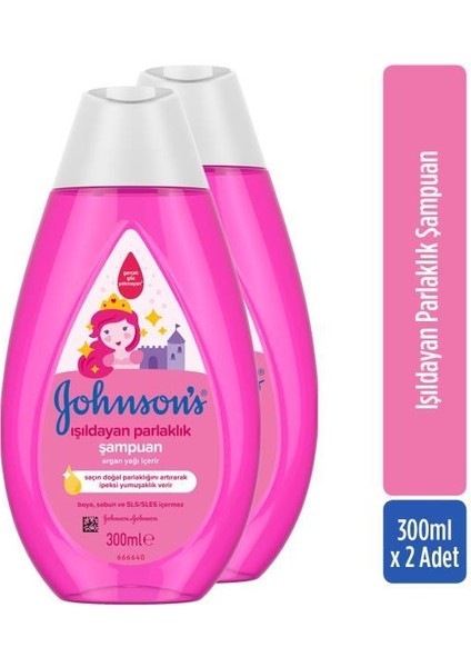 Johnson's Işıldayan Parlaklık Serisi Şampuan 300 ml X2