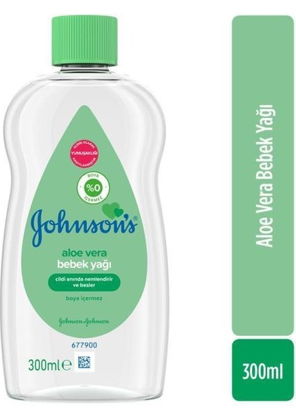 Johnson's 300 ml Aloe Veralı Nemlendirici Bebek Yağı 6 Adet