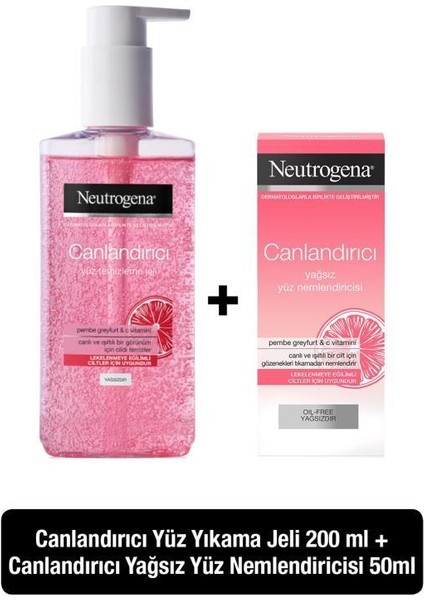 Canlandırıcı Temizleme Jeli 200 ml+ Nemlendirici 50 ml