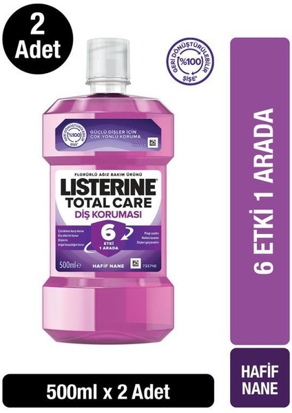 Total Care Ağız Bakım Suyu 500 ml x 2
