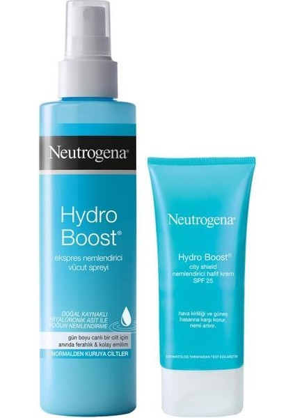 Tatil Vazgeçilmezleri Seti - Hydro Boost Nemlendirici Vücut Spreyi + Nemlendirici fiyatları