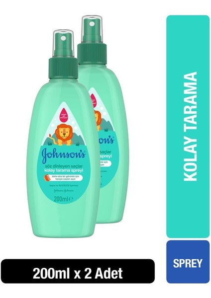Johnson's Söz Dinleyen Saçlar Kolay Tarama Saç Spreyi 200 ml