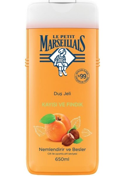 Kayısı ve Fındık Duş Jeli 650 ml