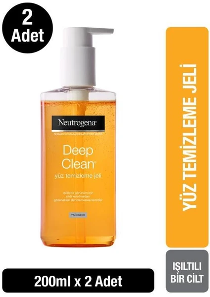 Deep Clean Yüz Temizleme Jeli 200 ml x2