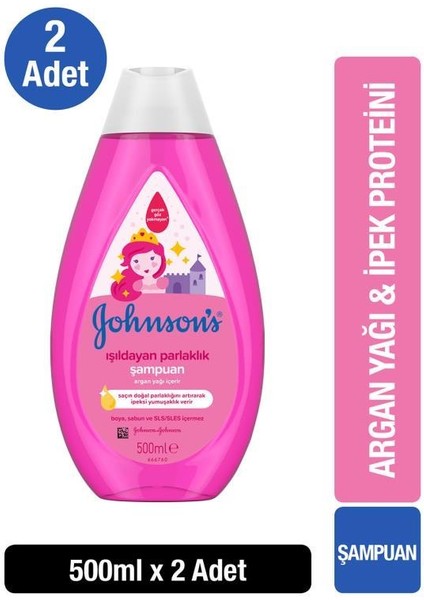 Johnson's Işıldayan Parlaklık Serisi Bebek Şampuanı 500 ml x2
