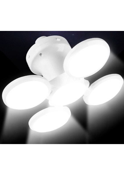 Solar LED Kamp Lambası – Işıldak – Usb’den / Gün Işığında Şarj- 5 Kanatlı – 90°