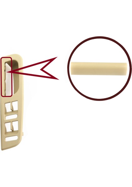 BDP1145 Vw Passat B5 Bora Jetta Golf Mk4 Superb Için Ön Kapı Kolu Tutamak Kapağı Bej 3B0867175A fiyatları