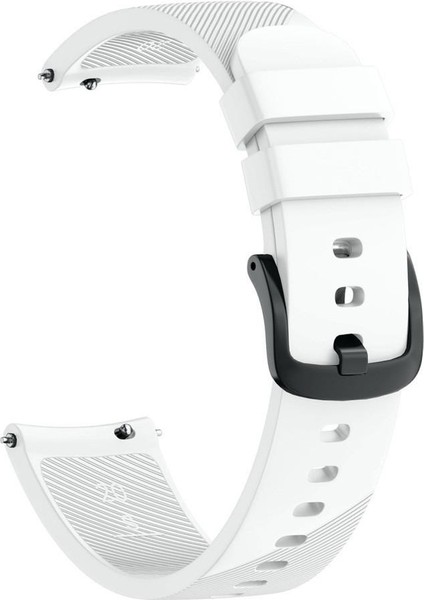 Amazfit Bip U - Bip U Pro Için Silikon Kordon Kayış Beyaz
