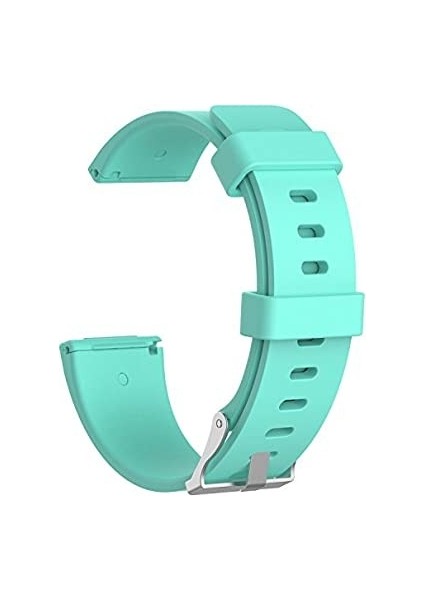 Fitbit Versa 2 - Versa Lite Large Beden(L Sıze) Için Silikon Kordon Kayış Turkuaz