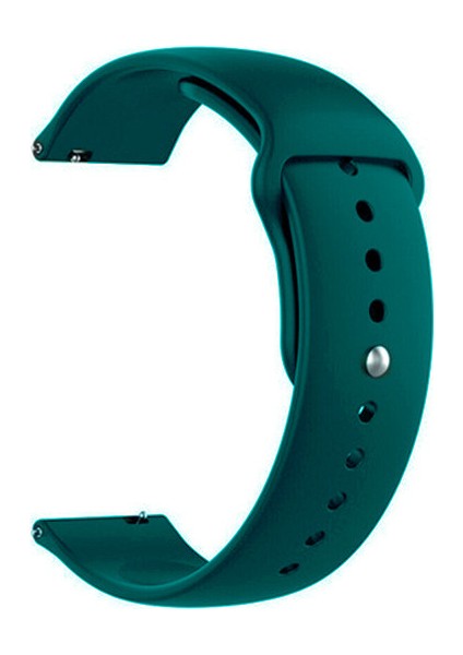Samsung Galaxy Active 2 40 mm Için Spor Silikon Kordon Rock Blue