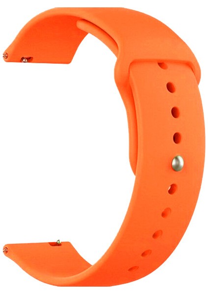 Amazfit Bip S Için Silikon Kordon Kayış Turuncu