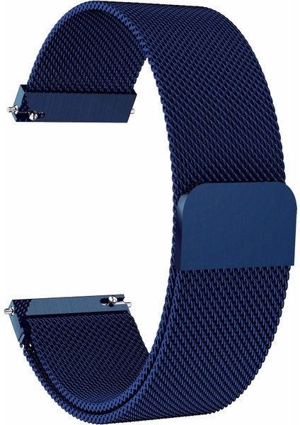 Amazfit Bip Lite Için Mıknatıslı Milanese Kordon Lacivert