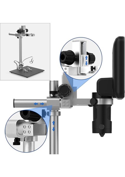 Lınkmıcro 7 Inc HDMI Dijital Mikroskop Lehimleme, 13 Inc Metal Stand
