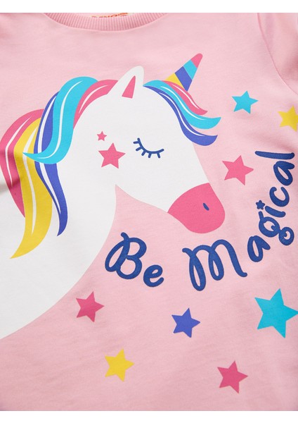 Unicorn Magic Kız Çocuk Pembe Elbise