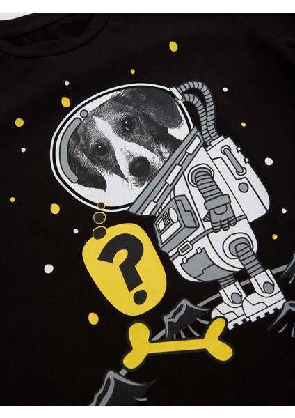 Astronot Köpek Erkek Çocuk T-Shirt Pantolon Takım indirimleri