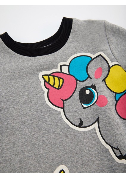 Unicorn Kız Çocuk Gri Sweat Elbise indirimleri