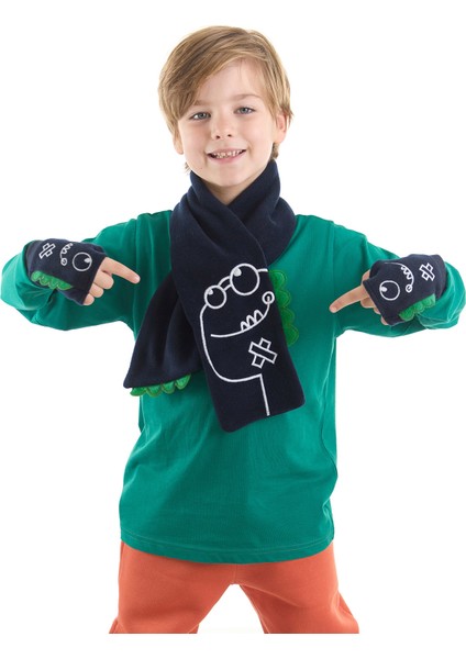 Tırtır Dino Erkek Çocuk Atkı - Eldiven Takım fiyatları