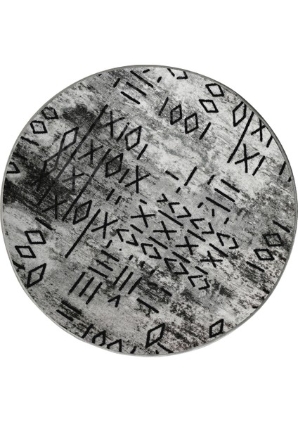 Delüxe Iskandinav Gri Saçaksız Deri Taban Yuvarlak Halı Yeni Model Salon Halısı fiyatları