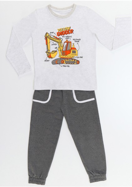 Yellow Digger Erkek Çocuk T-Shirt Pantolon Takım modelleri