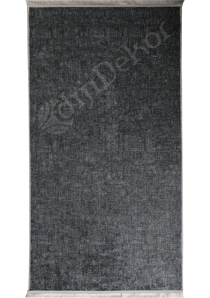 K1290 Antrasit Saçaklı Dijital Halı Kaymaz Yıkanabilir Oda Mutfak Koridor Salon Halısı fiyatları